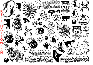 Spooky Readytouse Tattoo Stencils Handpoke  Etsy Denmark